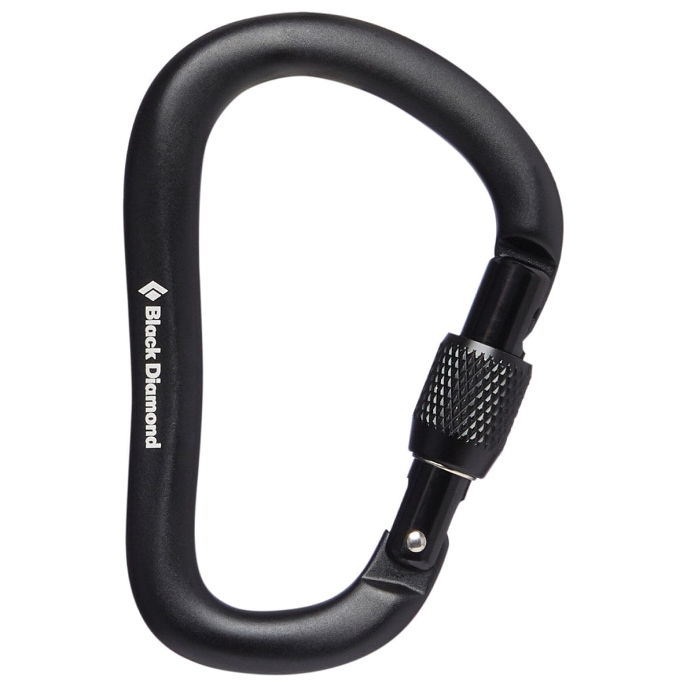 Large-sized Black Diamond Rocklock Screwgate Carabiner for Belaying and Rappelling
