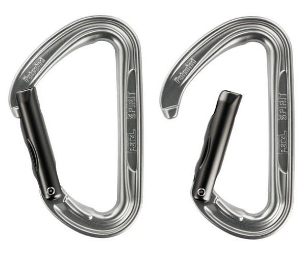 Petzl Spirit Straight Gate Aluminum Carabiner for Sport Climbing