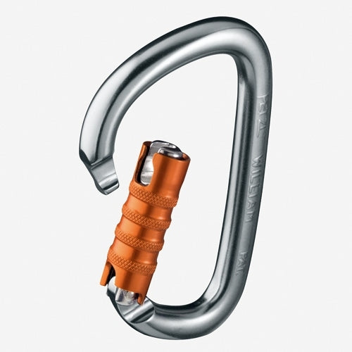 Petzl William Aluminum Triact Carabiner for Mountaineering and Climbing