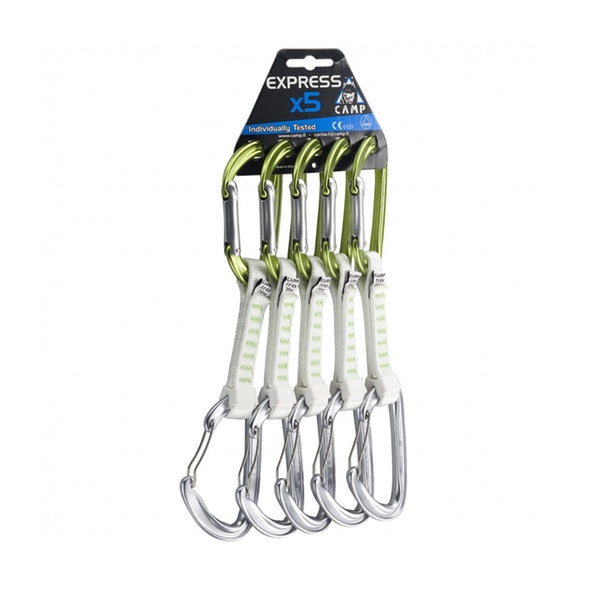5-pack Camp Photon Express Quick Draw Set, 11cm - Ideal for Climbing