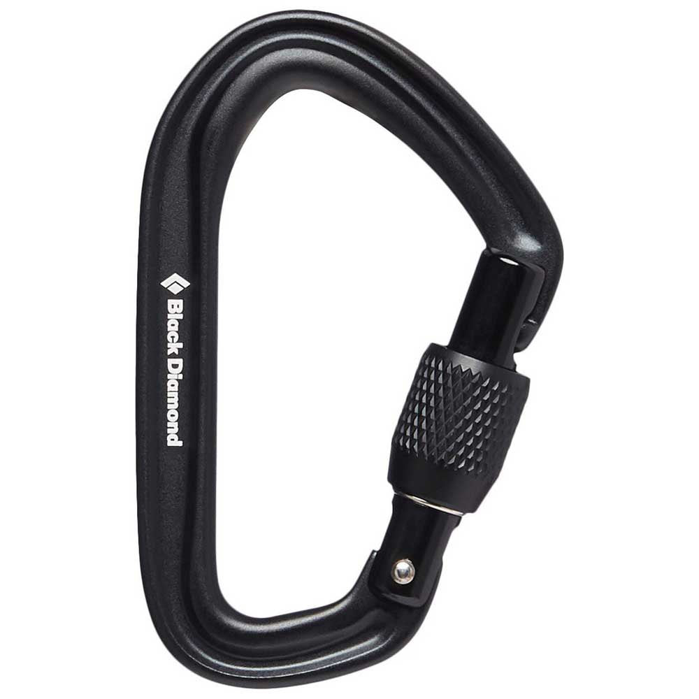 Black Diamond Hotforge Screwgate Carabiner - A High - Quality Climbing Locking Carabiner for Various Climbing Situations
