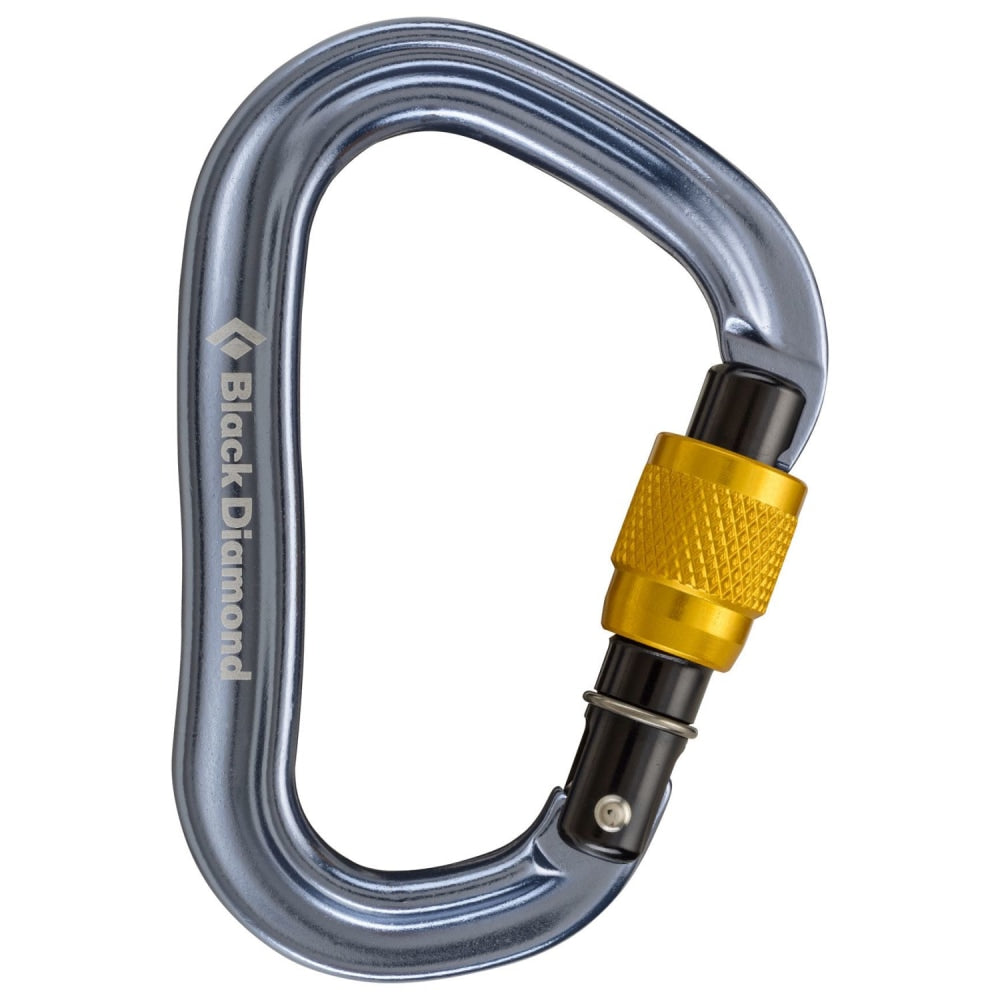 Black Diamond Vaporlock Full - Function Pear - Shaped Screwgate Climbing Carabiner